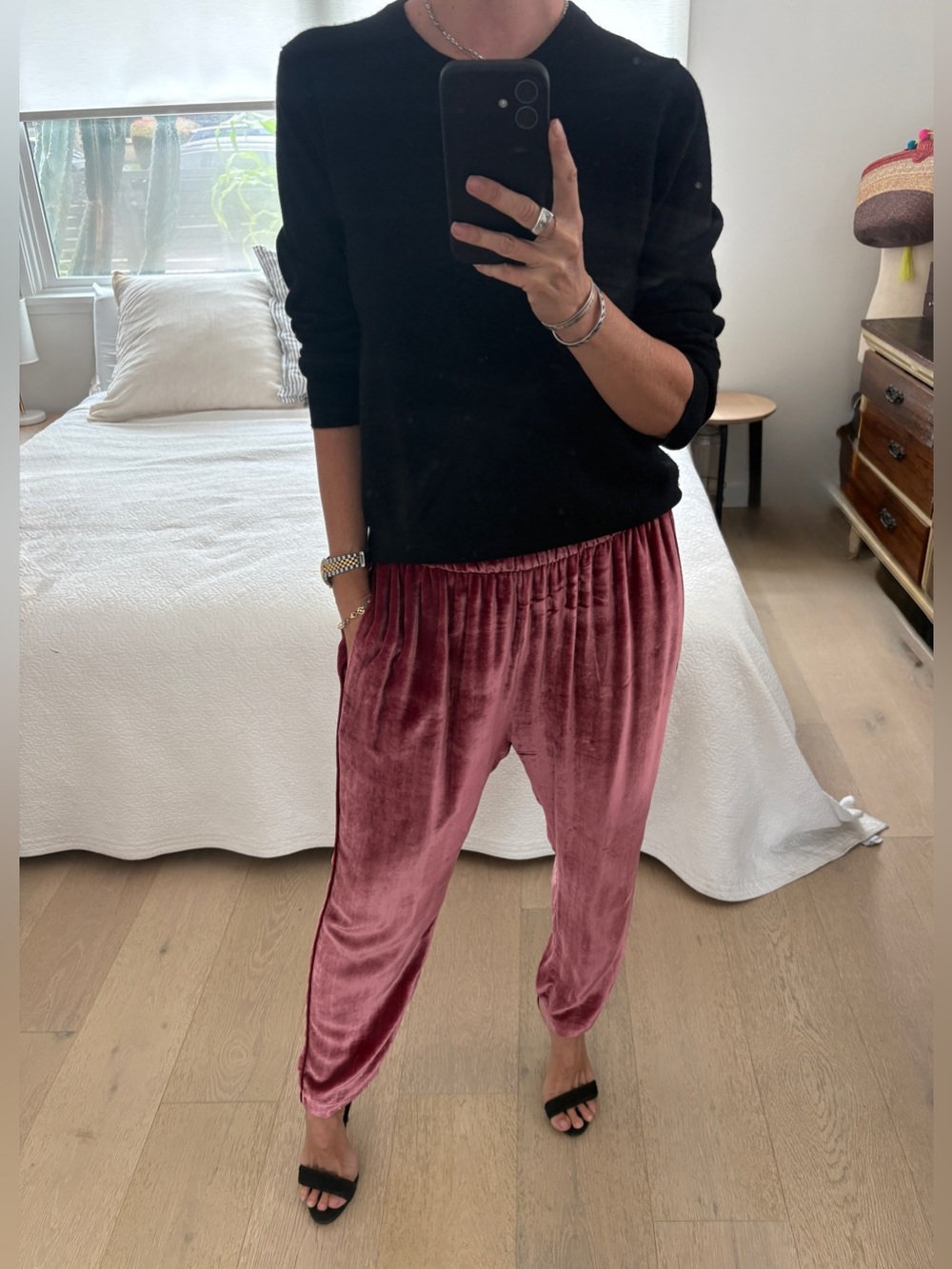 XiRENA Silk Velvet Pants